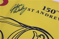 John Daly Signed 2022 OPEN Championship at St Andrews Yellow Flag JSA ALOA