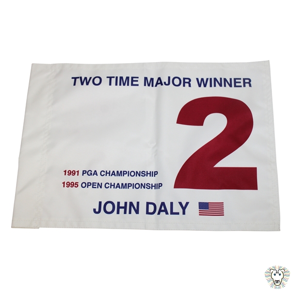 John Daly 2 Time Major Winner Flag - Daly Collection