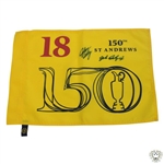 John Daly & John Daly Jr Signed 2022 OPEN Championship at St Andrews Yellow Flag JSA ALOA