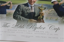 Hale Irwin's Dave Stockton Signed '1991' Ryder Cup at Kiawah Island Posters w/'Captain' JSA ALOA