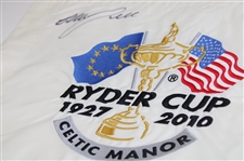 Graeme McDowell Signed 2010 Ryder Cup at Celtic Manor Embroidered Flag JSA #AX87944