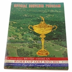 1963 Ryder Cup Golf Matches at East Lake Country Club Official Program