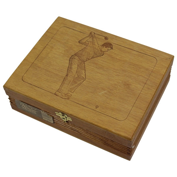 Golfer Themed House of Windsor - Palmas Wood Cigar Box