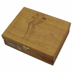 Golfer Themed House of Windsor - Palmas Wood Cigar Box