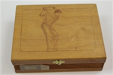 Golfer Themed 'House of Windsor - Palmas' Wood Cigar Box