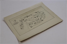 Early 1930's Ridgewood Golf Course Cleveland, OH. Drainage Plan - Wendell Miller Collection