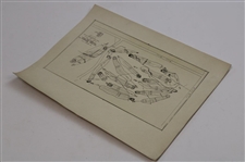 Early 1930's Ridgewood Golf Course Cleveland, OH. Drainage Plan - Wendell Miller Collection
