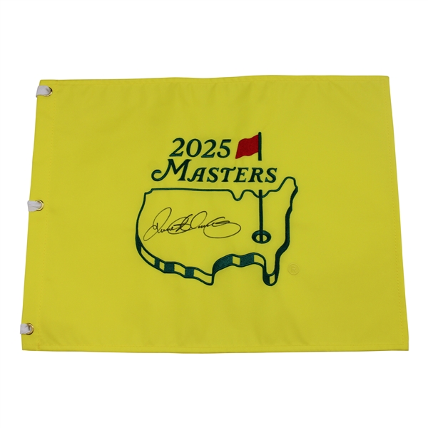 Rory McIlroy Signed 2025 Masters Embroidered Flag - Clinches Career Grand Slam JSA ALOA