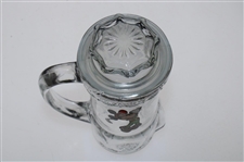 Mickey Mouse Golfing Themed Glass Mug with Top/Stopper