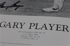 Gary Player Signed Back & White at St. Andrews 16x20 Photo w/'Arnie & Gary at St. Andrews' JSA #CE33711