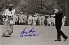 Gary Player Signed Back & White Post Swing 16x20 Photo w/'X3 Masters Champ' JSA ALOA