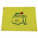 Gary Player Signed 2009 Masters Embroidered Flag w/Dates Won & 52 Times JSA ALOA