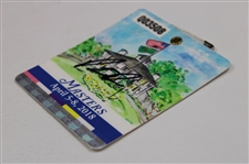 Patrick Reed Signed 2018 Masters Tournament SERIES Badge #Q03508 JSA ALOA