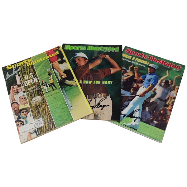 Gary Player Signed 1965, 1978 (April) & 1978 (May) Sports Illustrated Magazines JSA ALOA