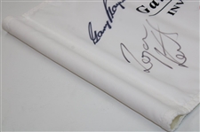 Gary Player & Ronan Keating Signed Gary Player Invitational Course Flag JSA ALOA