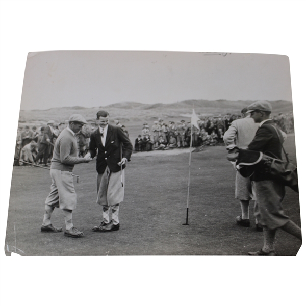 1926 Bobby Jones Defeated by Andrew Jamieson at the British Amateur Important Photo