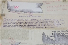 1926 Bobby Jones 'Defeated by Andrew Jamieson at the British Amateur' Important Photo