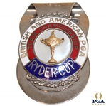 1981 Ryder Cup at Surrey England Silver Tone Money Clip 