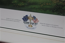 1997 Ryder Cup Print Signed By Artist Graeme Baxter - Framed