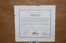 1997 Ryder Cup Print Signed By Artist Graeme Baxter - Framed