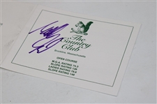 Matthew Fitzpatrick Signed The Country Club Scorecard JSA ALOA
