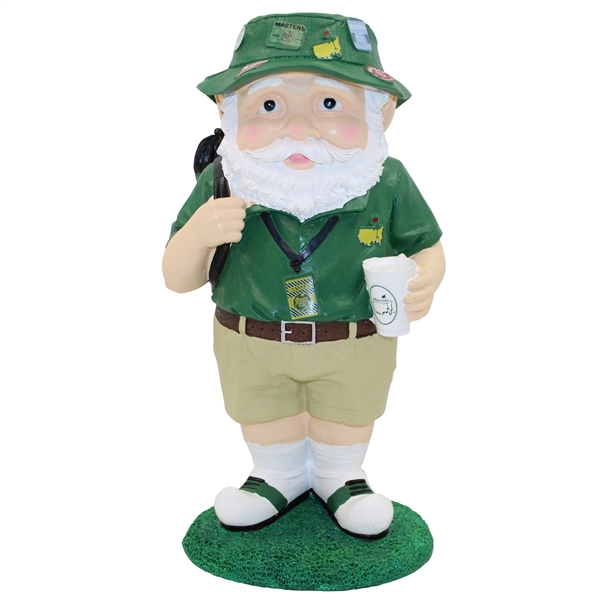 2019 Masters Tournament Ltd Ed Green & White Golfer Gnome in Original Box
