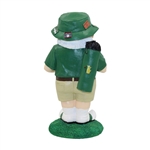 2019 Masters Tournament Ltd Ed Green & White Golfer Gnome in Original Box