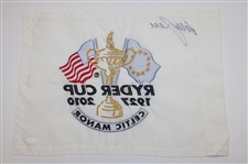 Graeme McDowell Signed 2010 Ryder Cup at Celtic Manor Embroidered Flag JSA #AX87946