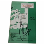 Sandy Lyle Signed 1988 Masters Tournament Spectator Guide JSA ALOA