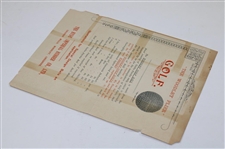 Hyde Imperial Rubber Co. Woodley Flier Golf Ball Advertisement Page