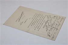 Thistle Court Edinburgh 1896 Luffness New Golf Club Dues Statement