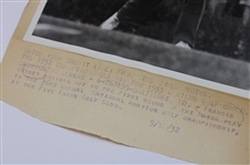 1932 Francis Ouimet US Amateur Original Photo - September 11