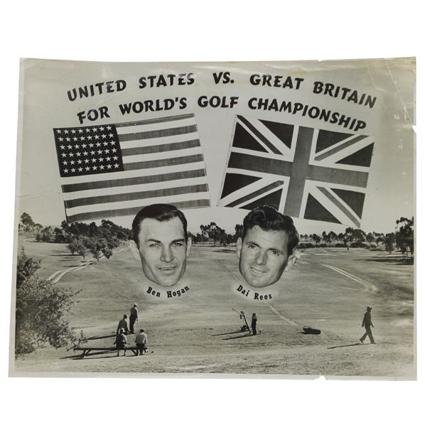 Ben Hogan vs Dai Rees 1967 Ryder Cup For Worlds Golf Championship Oversize Photo