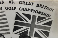 Ben Hogan vs Dai Rees 1967 Ryder Cup 'For World's Golf Championship' Oversize Photo