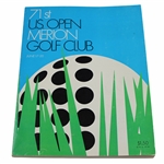 1971 US Open at Merion Golf Club Official Program - Lee Trevino Win