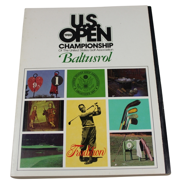 1980 US Open at Baltusrol Golf Club Official Program - Jack Nicklaus Win