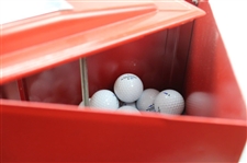 Classic Victor Red Golf Ball Dispenser Machine w/Key