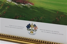 1996 'Ryder Cup at Valderrama 17th Green' Print Signed by Artist Graeme W. Baxter - Framed