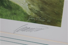 1988 'Old Course at St. Andrews' Print Signed by Artist Graeme W. Baxter - Framed