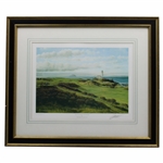1989 Ailsa Course Turnberry Print Signed by Artist Graeme W. Baxter - Framed