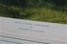 1989 'Ailsa Course Turnberry' Print Signed by Artist Graeme W. Baxter - Framed