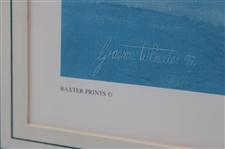 1997 'Loch Lomond GC Rossdhu House' Print Signed by Artist Graeme W. Baxter - Framed