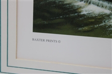 1990 'Augusta (National Golf Club), U.S.A. the 12th' Print Signed by Artist Graeme W. Baxter - Framed