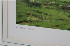 1996 '7th Hole Pebble Beach' Print Signed by Artist Graeme W. Baxter - Framed