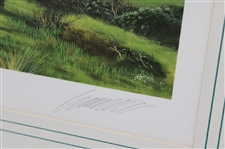 1996 '7th Hole Pebble Beach' Print Signed by Artist Graeme W. Baxter - Framed