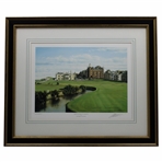 1990 Swilcan Burn, St. Andrews Print Signed by Artist Graeme W. Baxter - Framed