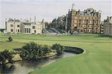 1990 'Swilcan Burn, St. Andrews' Print Signed by Artist Graeme W. Baxter - Framed