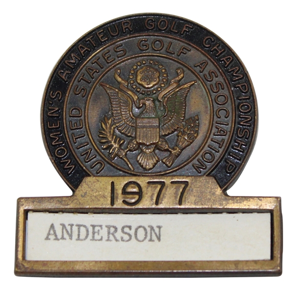 1977 US Women’s Amateur Contestant Badge - Cincinnati Country Club 
