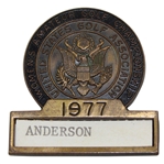 1977 US Women’s Amateur Contestant Badge - Cincinnati Country Club 
