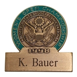 1998 US Womens Open at Blackwolf Run Contestant Badge - Kim Bauer